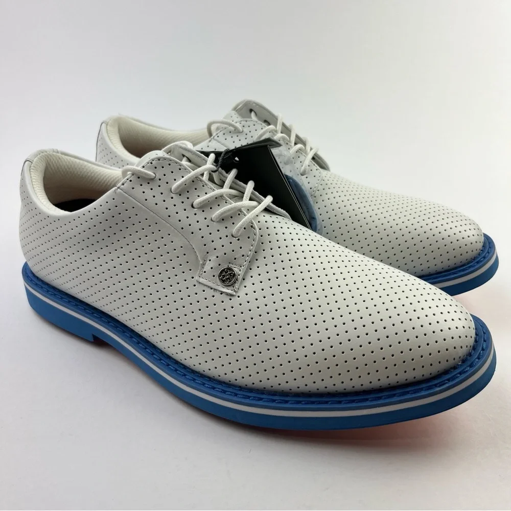G/FORE Gallivanter Perforated Leather Golf Shoes Men’s 10.5 G4MA23EF01-CERUL - Picture 4 of 12